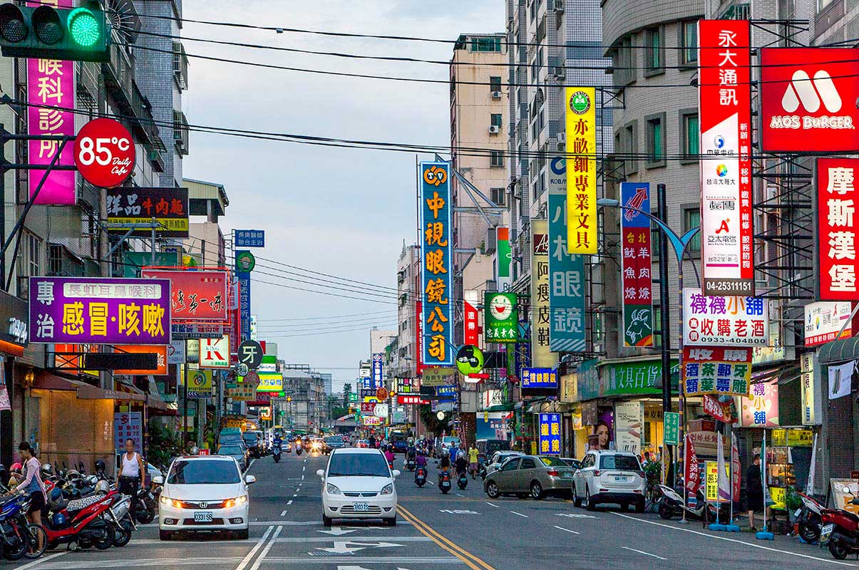 建案的街景圖