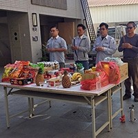 「迎透天」完工謝土儀式,圓滿成功。
