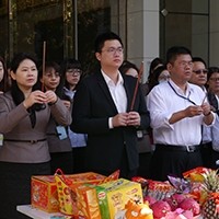 坤悅開發2019年開市拜拜儀式,圓滿成功。