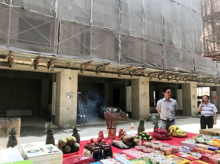 「迎新墅」工地上樑儀式，圓滿成功。