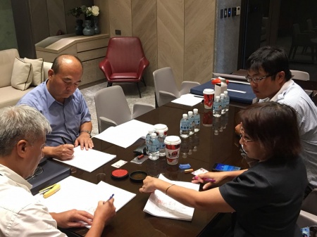 「迎勝」社區公設見證移交作業，圓滿成功。